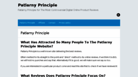 What Patlarnyprinciple.com website looked like in 2018 (6 years ago)