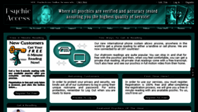What Psychicaccess.com website looked like in 2018 (5 years ago)
