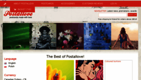 What Postallove.com website looked like in 2018 (6 years ago)