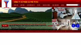What Petecof.vn website looked like in 2018 (6 years ago)