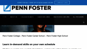 What Penn-foster.com website looked like in 2018 (6 years ago)