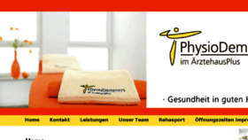 What Physio-demmers.de website looked like in 2018 (6 years ago)