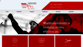 What Prosse.mx website looked like in 2018 (6 years ago)
