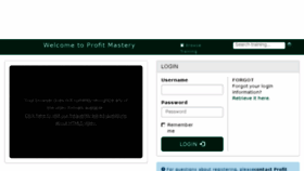 What Profitmastery.tortal.net website looked like in 2018 (6 years ago)