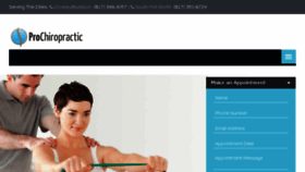 What Prochiropracticclinics.com website looked like in 2018 (6 years ago)