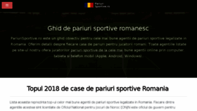 What Pariurisportive.ro website looked like in 2018 (5 years ago)