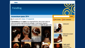 What Patablog.it website looked like in 2018 (7 years ago)