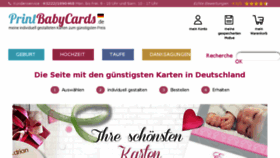 What Printbabycards.de website looked like in 2018 (5 years ago)