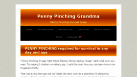 What Pennypinching-grandma.com website looked like in 2018 (6 years ago)