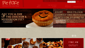 What Pieface.com.au website looked like in 2018 (5 years ago)