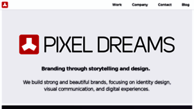 What Pixeldreams.com website looked like in 2018 (6 years ago)