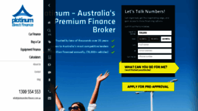 What Platinumcarloans.com.au website looked like in 2018 (6 years ago)