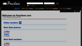 What Pouchons.com website looked like in 2018 (6 years ago)