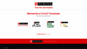 What Purina.com.ve website looked like in 2018 (6 years ago)