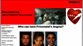 What Prinzmetal.org website looked like in 2018 (5 years ago)