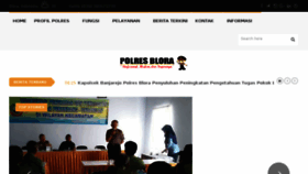 What Polresblora.com website looked like in 2018 (6 years ago)