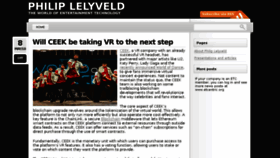What Philiplelyveld.com website looked like in 2018 (6 years ago)