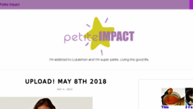 What Petiteimpact.com website looked like in 2018 (5 years ago)