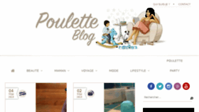 What Pouletteblog.com website looked like in 2018 (5 years ago)