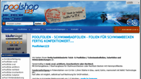 What Poolfolien123.de website looked like in 2018 (6 years ago)