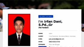 What Pandani.web.id website looked like in 2018 (5 years ago)