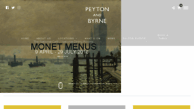 What Peytonandbyrne.co.uk website looked like in 2018 (5 years ago)