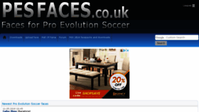 What Pesfaces.co.uk website looked like in 2018 (5 years ago)