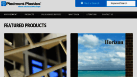 What Piedmontplastics.com website looked like in 2018 (7 years ago)