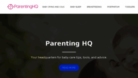 What Parentinghq.com website looked like in 2018 (6 years ago)