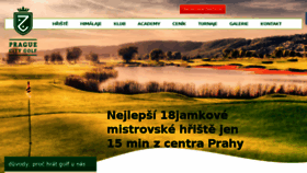 What Praguecitygolf.cz website looked like in 2018 (5 years ago)