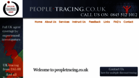 What Peopletracing.co.uk website looked like in 2018 (6 years ago)