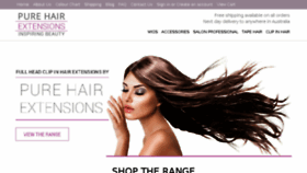 What Purehairextensions.com.au website looked like in 2018 (5 years ago)