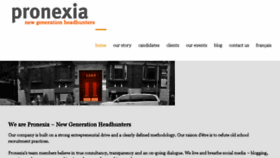 What Pronexia.com website looked like in 2018 (6 years ago)