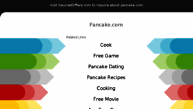 What Pancake.com website looked like in 2018 (5 years ago)