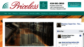 What Pricelesscarpetone.com website looked like in 2018 (7 years ago)