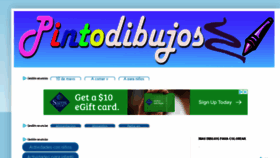 What Pintodibujos.com website looked like in 2018 (5 years ago)