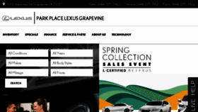 What Parkplacelexusgrapevine.com website looked like in 2018 (5 years ago)