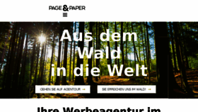 What Page-and-paper.de website looked like in 2018 (6 years ago)