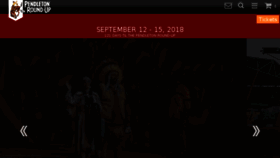 What Pendletonroundup.com website looked like in 2018 (5 years ago)