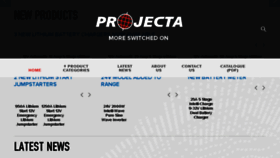 What Projecta.com.au website looked like in 2018 (5 years ago)