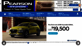 What Pearsonhyundai.com website looked like in 2018 (6 years ago)