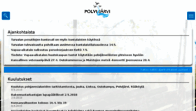 What Polvijarvi.fi website looked like in 2018 (6 years ago)