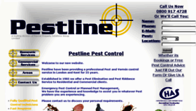 What Pestlineservices.com website looked like in 2018 (5 years ago)