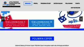 What Polmanceper.ac.id website looked like in 2018 (5 years ago)