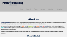 What Portalpublishing.co.za website looked like in 2018 (5 years ago)