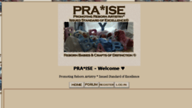 What Pra-ise.com website looked like in 2018 (5 years ago)