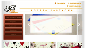 What Pocztakartkowa.pl website looked like in 2018 (5 years ago)