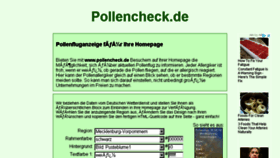 What Pollencheck.de website looked like in 2018 (5 years ago)