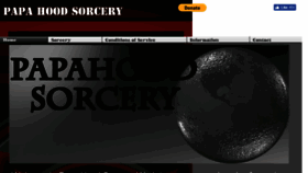 What Papahoodsorcery.com website looked like in 2018 (5 years ago)