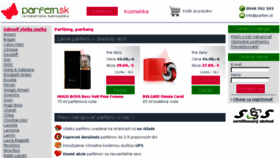 What Parfum.sk website looked like in 2018 (5 years ago)
